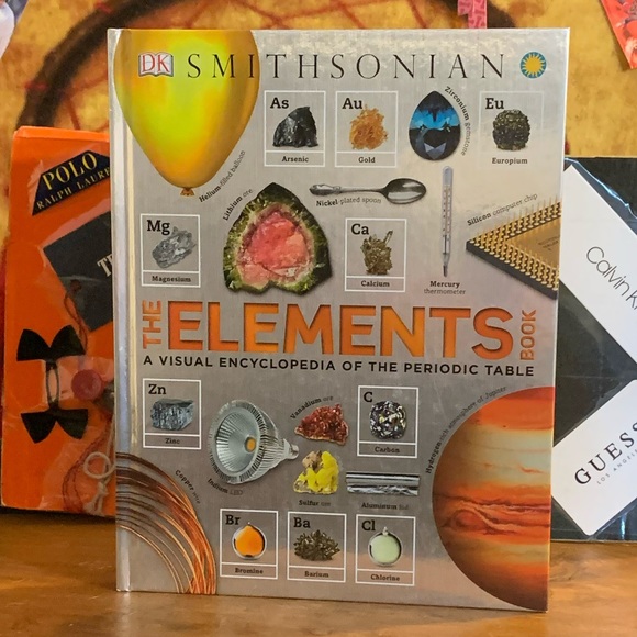 THE ELEMENTS BOOK:A Visual Encyclopedia of the Periodic Table Hardcover Book - Picture 1 of 8